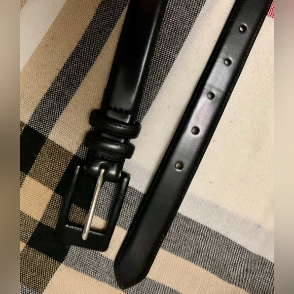 ⭐️ ANA FIRENZE BELT GENUINE ITALIAN LEATHER - BLACK ⭐️#FB8 - Picture 13 of 16